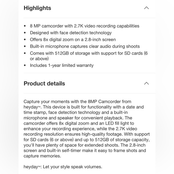 heyday camcorder - Picture 7 of 7